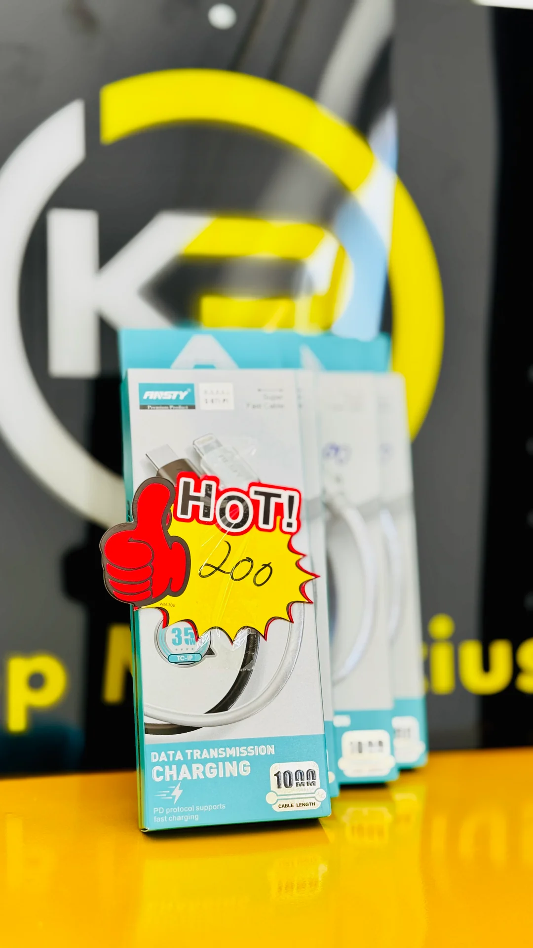 Cable type c to lighting