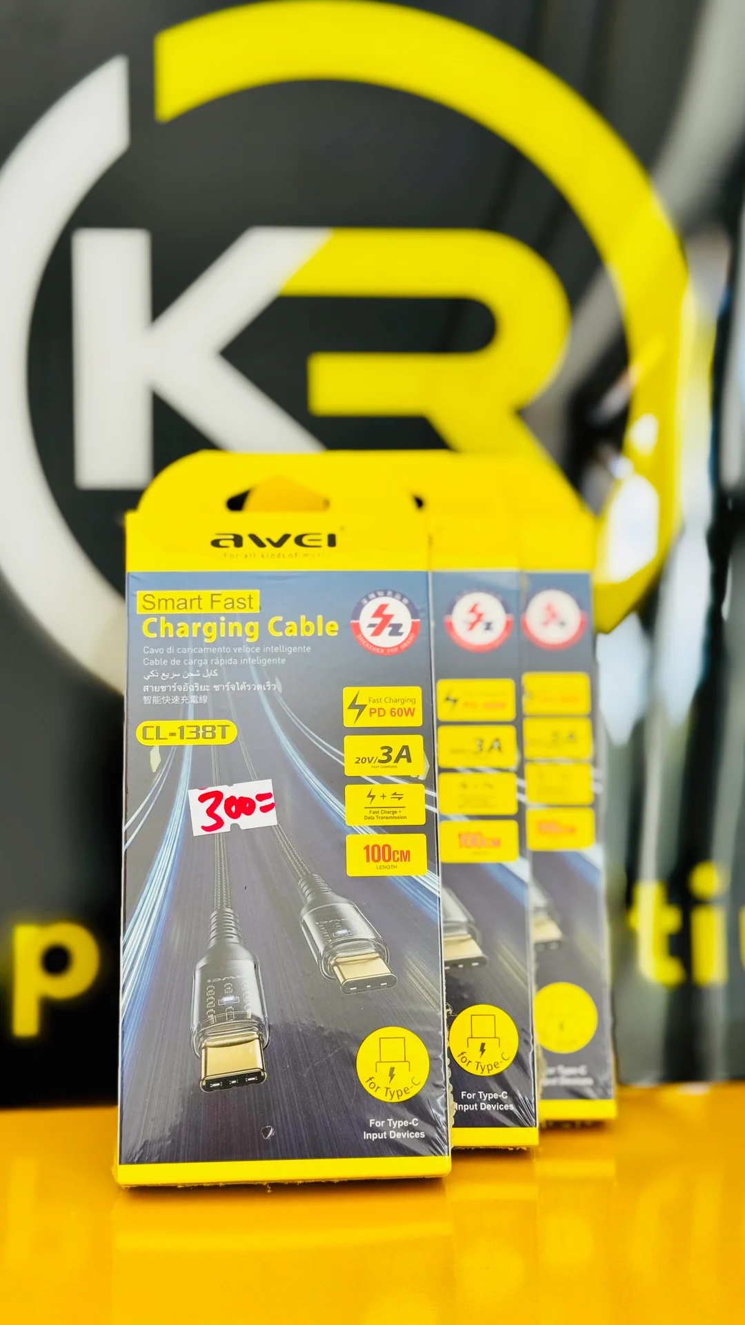 Awei cable type c to type c